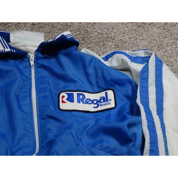 Vintage 80s Holloway Regal Boats Bomber Jacket - Made in USA - Men's S - Picture 3 of 8